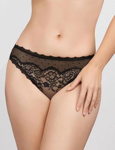 Модный комплект пуш-ап и бразилиана Mioocchi JOSEPHINE 758484 nero, Цвет: nero (черный), Размеры: 75D, изображение 3