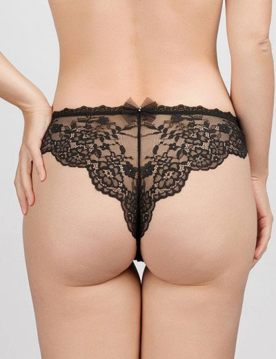 Модный комплект пуш-ап и бразилиана Mioocchi JOSEPHINE 758484 nero, Цвет: nero (черный), Размеры: 75D, изображение 2