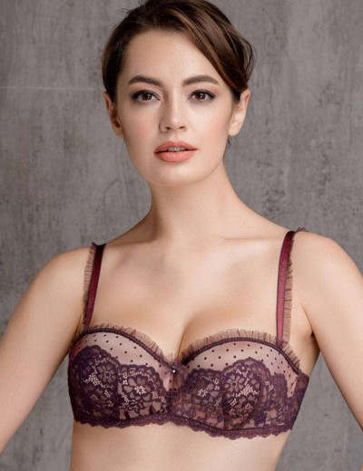 Модный комплект фашия и бразилиана Mioocchi JOSEPHINE 758784/85 magenta, Цвет: magenta (бордовый), Размеры: 70C, изображение 3