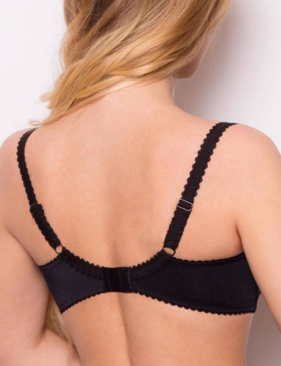 Бюстгальтер балконет Orhideja 553-290 черный-пион, Цвет: черный-пион, Размеры: 80D, изображение 2