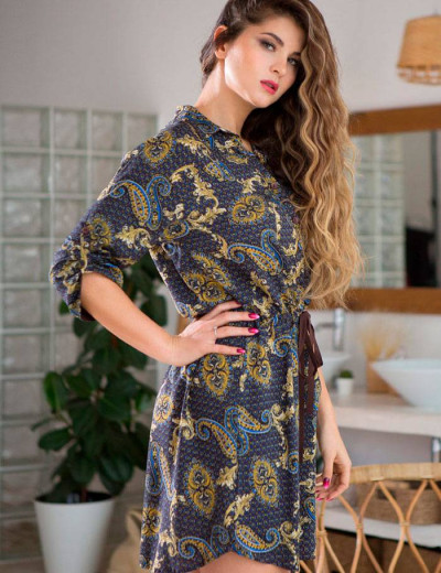 Туника домашняя Mia-Mia ELANIA 16430, Цвет: принт 707, Размеры: L, изображение 3