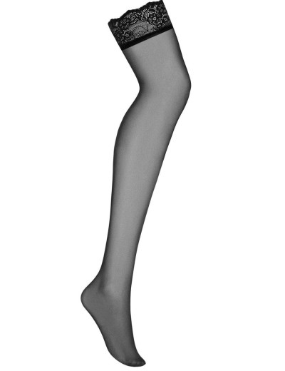 Чулки Obsessive AMALLIE STOCKING, Цвет: черный, Размеры: L/XL, изображение 4