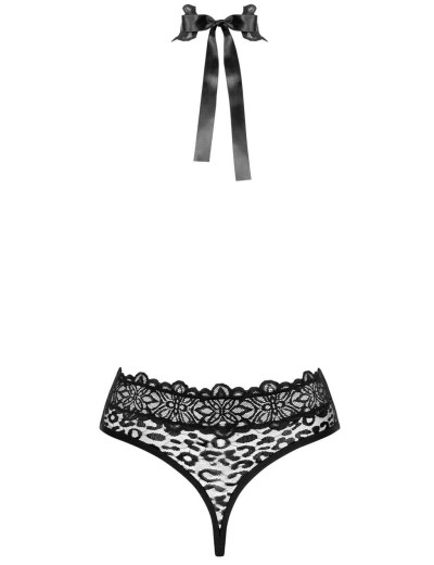 Боди-стринг Obsessive CROSSITA TEDDY, Цвет: черный, Размеры: S/M, изображение 4