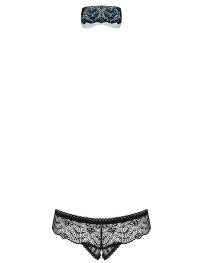 Комплект маска + трусики Obsessive FIRELLA SET, Цвет: черный, Размеры: S/M, изображение 3