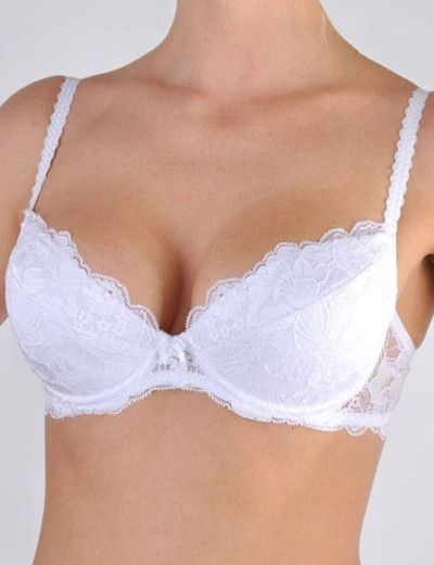 Кружевной бюстгальтер пуш-ап Orhideja 116-208 белый, Цвет: белый, Размеры: 70F, изображение 4