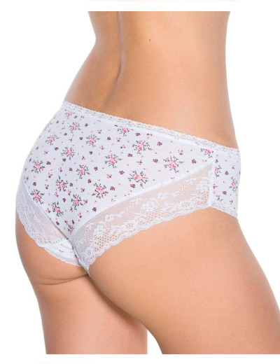 Набор хлопковых трусов слипов LA/MA 1214BI (2 шт в упаковке), Цвет: белый, Размеры: L, изображение 2