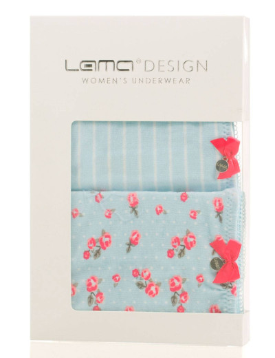 Набор трусов слипов LA/MA 1119BI (2 шт в упаковке), Цвет: голубой, Размеры: M, изображение 4
