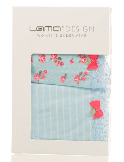 Набор трусов слипов LA/MA 1120MB (2 шт в упаковке), Цвет: голубой, Размеры: L, изображение 4