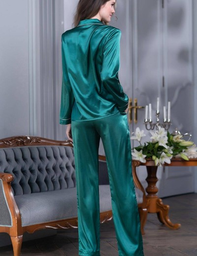 Атласный комплект-двойка Mia-Mella JULIA 8736 малахит, Цвет: малахит, Размеры: XS, изображение 2