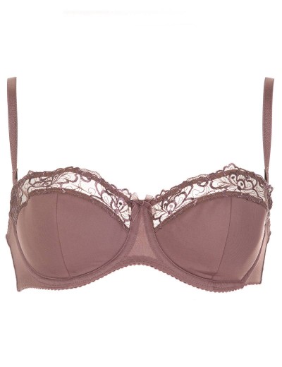 Бюстгальтер балконет Milavitsa 127510 шоколадный трюф, Цвет: шоколадный трюф, Размеры: 75E, изображение 3 Бюстгальтер балконет Milavitsa 127510 шоколадный трюф, Цвет: шоколадный трюф, Размеры: 75E, изображение 3