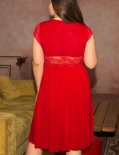 Сорочка на пышную грудь Akcent 516 красный, Цвет: красный, Размеры: XL, изображение 2