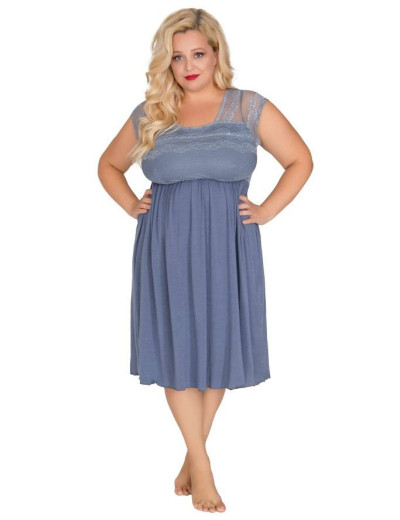 Ночная сорочка с поддержкой груди Akcent 548, Цвет: серо-голубой, Размеры: L, изображение 3