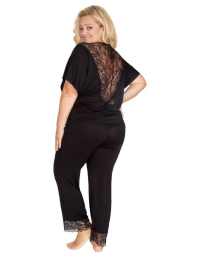 Пижамный комплект с брюками Akcent 551, Цвет: черный, Размеры: L, изображение 3