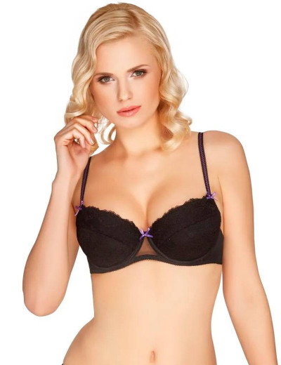 Бюстгальтер балконет пуш-ап Honey H06-14-L черный, Цвет: черный, Размеры: 75C, изображение 5