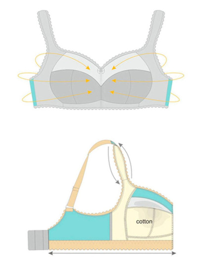 Бюстгальтер мягкий без косточек Honey H24-15-L крем-брюле, Цвет: крем-брюле, Размеры: 85F, изображение 5