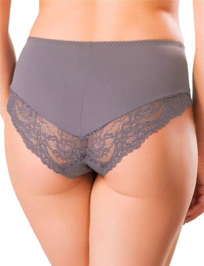 Трусы слипы-миди Honey H34-17-K серый жемчуг, Цвет: серый жемчуг, Размеры: XL, изображение 2