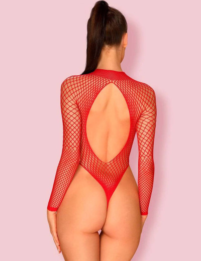 Соблазнительное боди Obsessive B 126, Цвет: красный, Размеры: XL/2XL, изображение 2