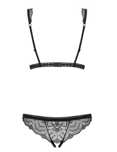 Соблазнительное боди Obsessive FIRELLA TEDDY, Цвет: черный, Размеры: S/M, изображение 4