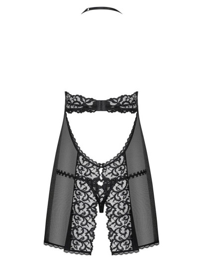 Бэби-долл с трусиками Obsessive JOYLACE BABYDOLL, Цвет: черный, Размеры: S/M, изображение 4