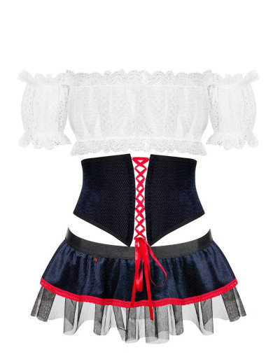 Ролевой костюм Obsessive SLAVIANA, Цвет: белый/синий, Размеры: S/M, изображение 3