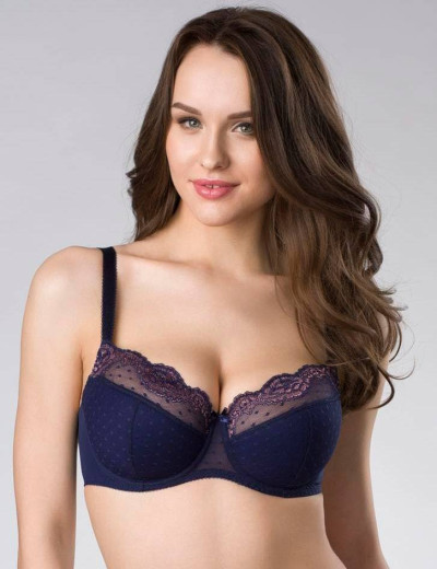 Бюстгальтер полумягкий Sermija 139-11-L синий сапфир, Цвет: синий сапфир, Размеры: 85D, изображение 3