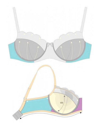 Бюстгальтер полумягкий Sermija 139-11-L гранатовое вино, Цвет: гранатовое вино, Размеры: 80G, изображение 6