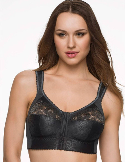 Бюстгальтер мягкий без косточек Sermija 150-12-L темный графит, Цвет: тёмный графит, Размеры: 80F, изображение 3