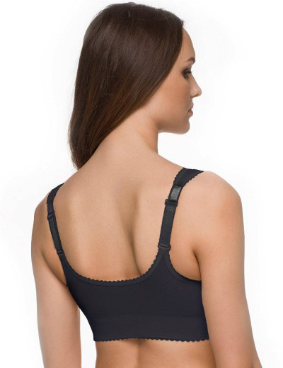 Бюстгальтер мягкий без косточек Sermija 150-12-L темный графит, Цвет: тёмный графит, Размеры: 80F, изображение 2