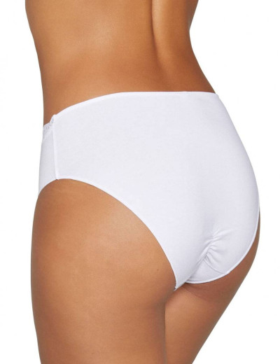 Трусы слипы хлопковые Ysabel Mora 19682 MIDI белый, Цвет: белый, Размеры: M, изображение 2