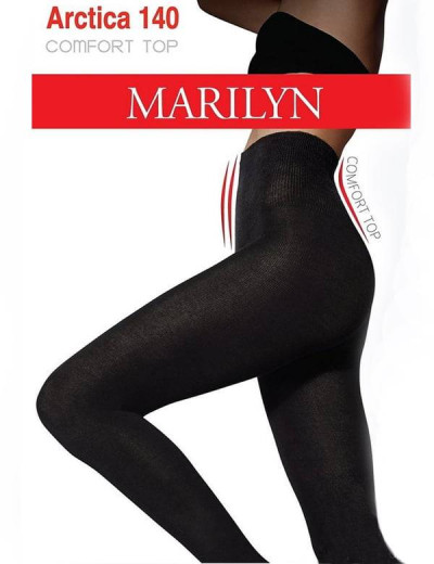 Теплые колготки Marilyn ARCTICA 140 den COMFORT TOP черный, Цвет: черный, Размеры: 3