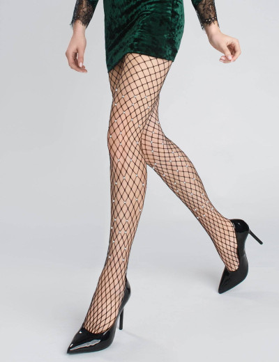 Колготки в сеточку Marilyn CASTING JETS чёрный, Цвет: чёрный, Размеры: 1/2, изображение 2 Колготки в сеточку Marilyn CASTING JETS чёрный, Цвет: чёрный, Размеры: 1/2, изображение 2