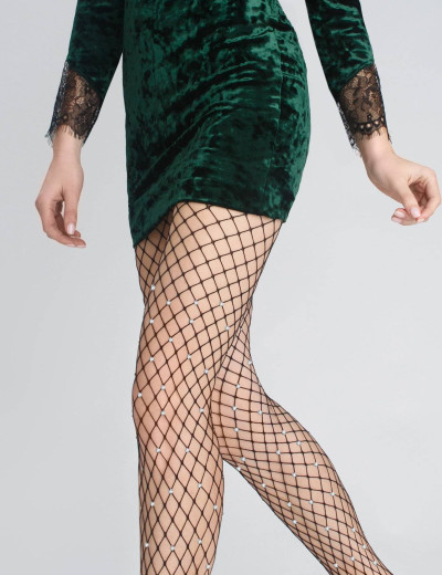 Колготки в сеточку Marilyn CASTING JETS чёрный, Цвет: чёрный, Размеры: 1/2, изображение 3 Колготки в сеточку Marilyn CASTING JETS чёрный, Цвет: чёрный, Размеры: 1/2, изображение 3