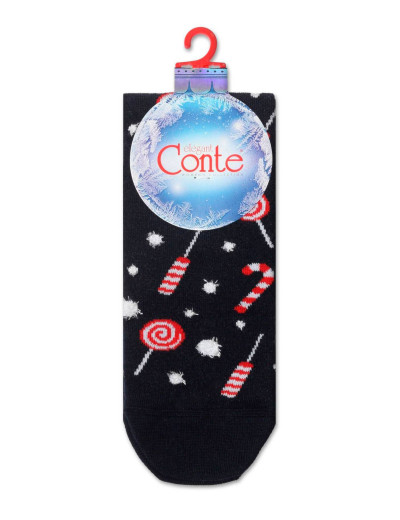 Темно-синие женские носки CONTE 20С-34СП 521 темно-синий, Цвет: темно-синий, Размеры: 36/39, изображение 3