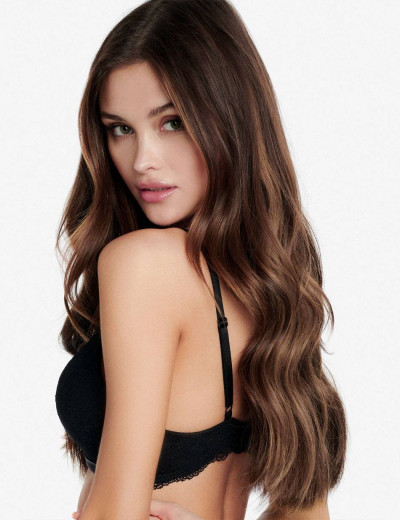 Бюстгальтер пуш-ап без косточек Esotiq FREEDOM 38407 черный, Цвет: черный, Размеры: 75D, изображение 2