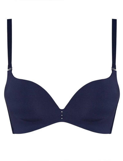 Бесшовный бюстгальтер планж пуш-ап без косточек Esotiq DATE 38323 темно-синий, Цвет: темно-синий, Размеры: 85C, изображение 3