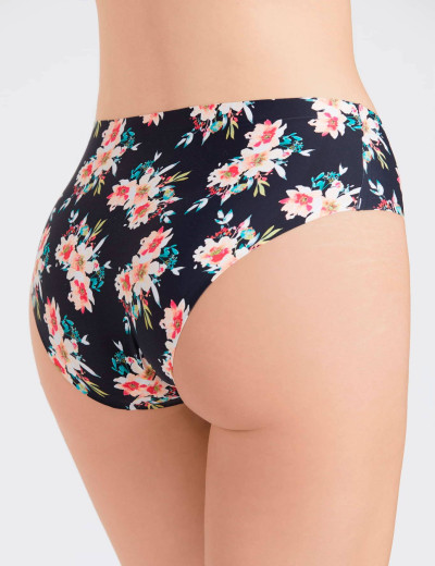 Бесшовные трусы слипы Julimex APRICOT, Цвет: черный/розовый, Размеры: S, изображение 2