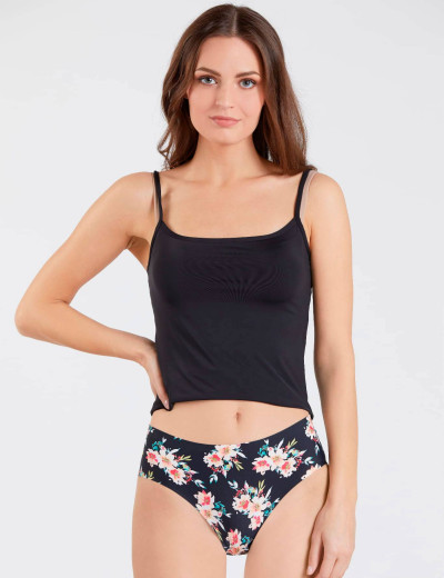 Бесшовные трусы слипы Julimex APRICOT, Цвет: черный/розовый, Размеры: S, изображение 3