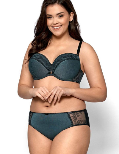 Бюстгальтер балконет Nipplex AGNES U, Цвет: зеленый, Размеры: 65F, изображение 3