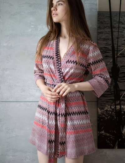 Халат-кардиган Opium K-11, Цвет: розовый, Размеры: S, изображение 4