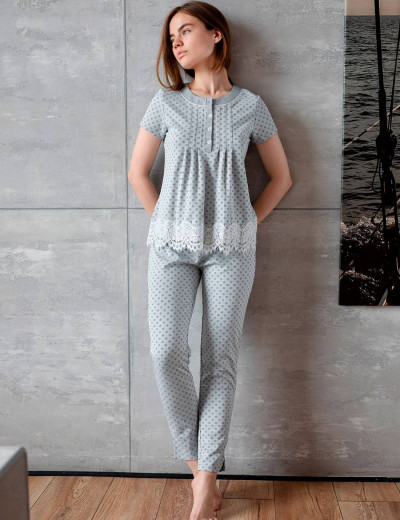 Домашние женские брюки Opium P-63, Цвет: серый, Размеры: S, изображение 2