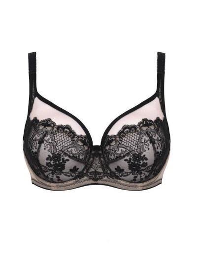 Бюстгальтер мягкий Subtille VENETIA BLACK soft, Цвет: черный+бежевый, Размеры: 70E, изображение 10