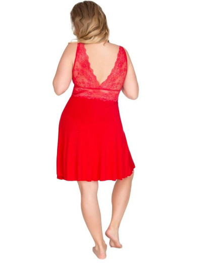 Сорочка с кружевной спинкой Akcent 106 красный, Цвет: красный, Размеры: S, изображение 2