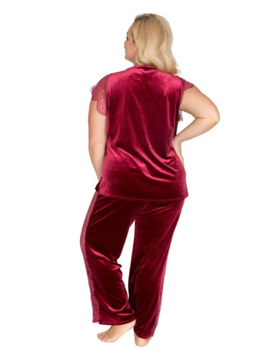 Велюровый комплект Akcent 529 рубин, Цвет: рубин, Размеры: L, изображение 3