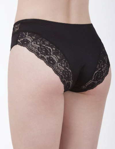 Трусы слипы миди Albina L CHARM 211 черный, Цвет: черный, Размеры: M, изображение 2