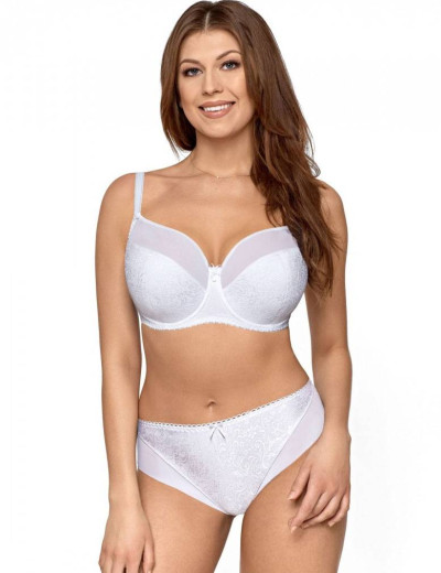 Бюстгальтер полумягкий Ava JACQUARD 1740 PU белый, Цвет: белый, Размеры: 75C, изображение 2