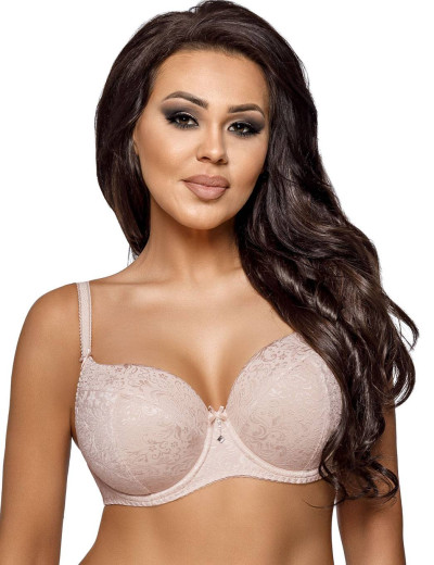 Бюстгальтер балконет Ava JACQUARD 1741 U бежевый, Цвет: бежевый, Размеры: 100D, изображение 4