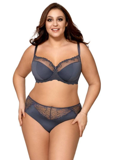 Бюстгальтер полумягкий Ava NOVATO 1030 PU графит, Цвет: графит, Размеры: 75D, изображение 2