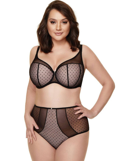 Бюстгальтер балконет Gorteks CIAO B4 U, Цвет: черный/розовый, Размеры: 75B, изображение 7