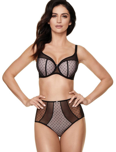 Трусы слипы высокие Gorteks CIAO CLASSIC FIGI, Цвет: черный/розовый, Размеры: M, изображение 3