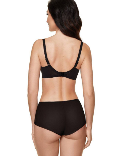 Бюстгальтер балконет Gorteks CIAO B4 U, Цвет: черный/розовый, Размеры: 75B, изображение 3